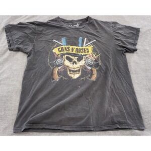Guns N' Roses Bravado T-shirt Men's Large Skull Top Hat 100% Cotton